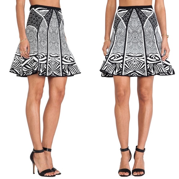 NWT DvF Samara Zebra Tattoo Skirt